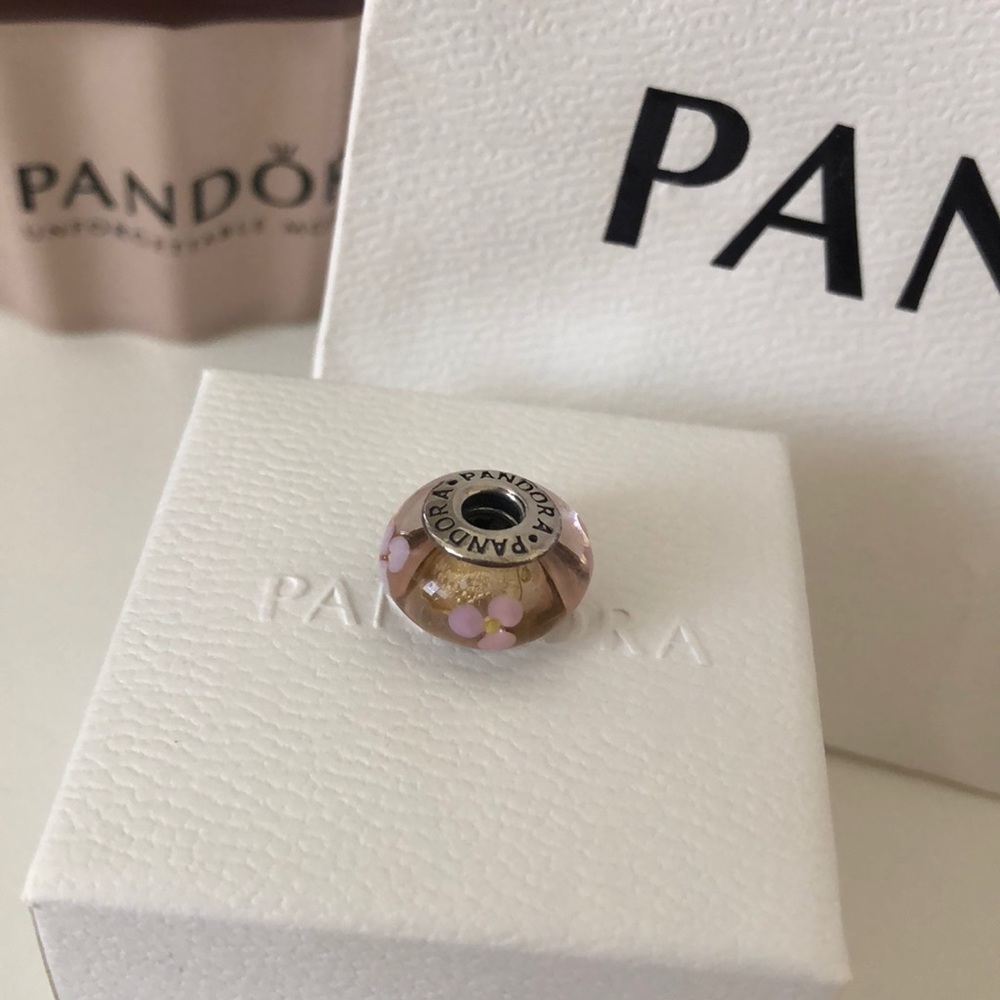 Authentic Pandora Pink Murano